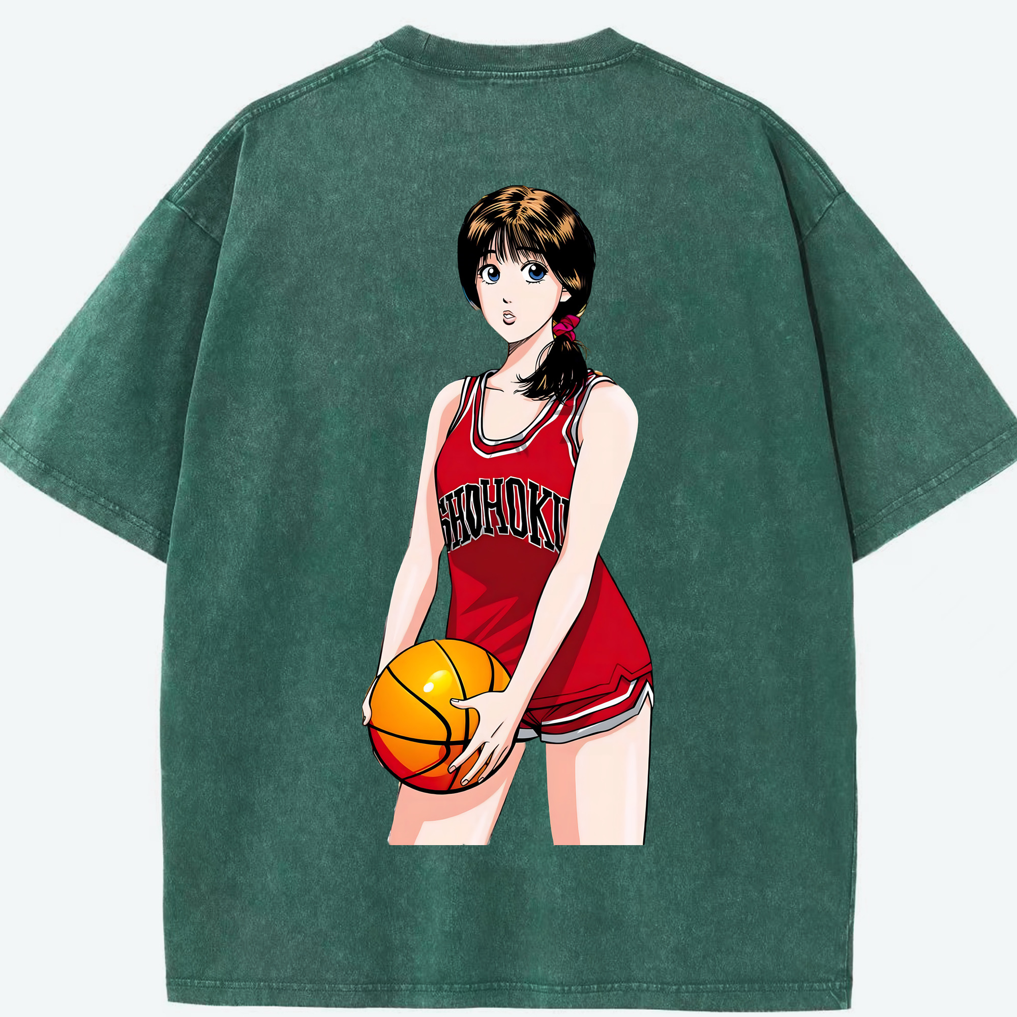 （画像用） SLAM DUNK／スラムダンク 綿100% ヴィンテージ風 半袖Tシャツ（背面プリント）